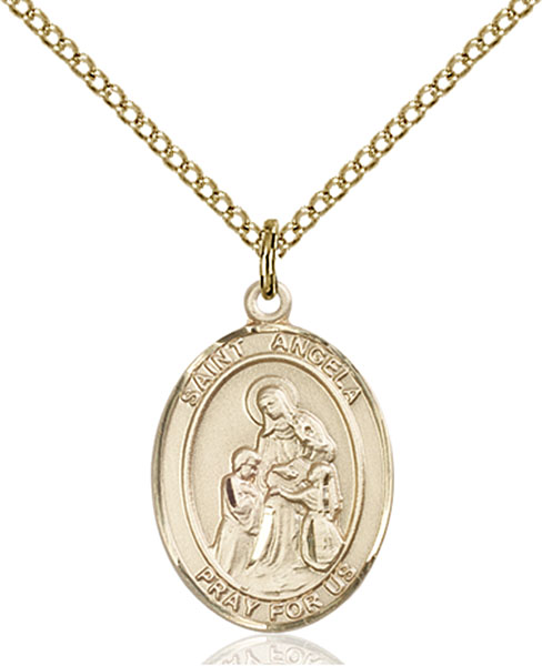 14K Gold-Filled St. Angela Merici Pendant