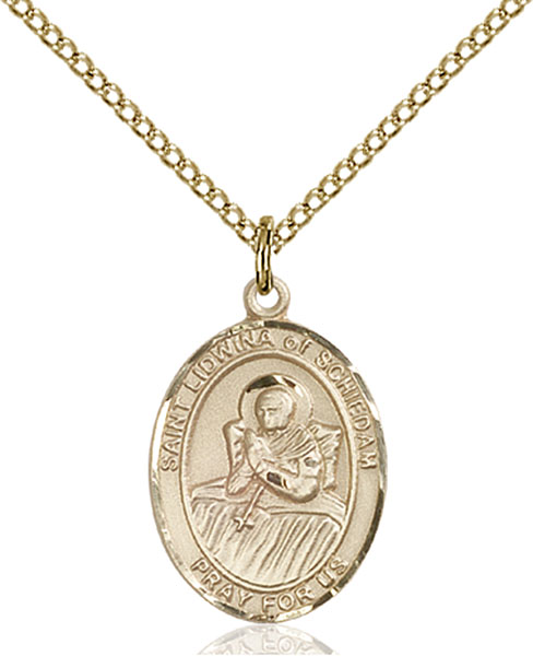14K Gold-Filled St. Lidwina of Schiedam Pendant