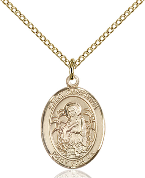 14K Gold-Filled St. Christina the Astonishing Pendant