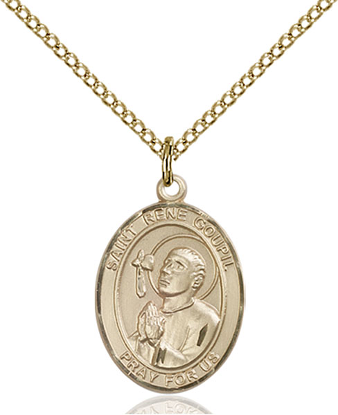 14K Gold-Filled St. Rene Goupil Pendant