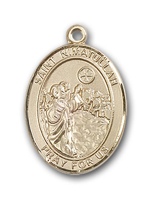 14K Gold St. Nimatullah Pendant