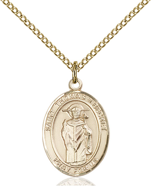 14K Gold-Filled St. Thomas A Becket Pendant