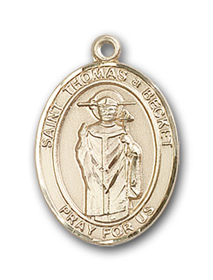 14K Gold St. Thomas A Becket Pendant