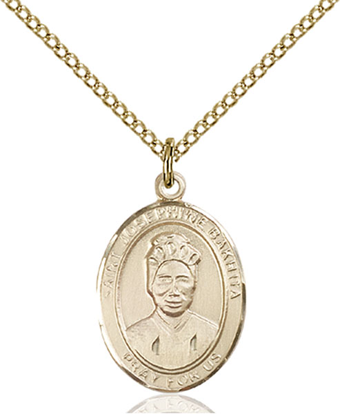 14K Gold-Filled St. Josephine Bakhita Pendant