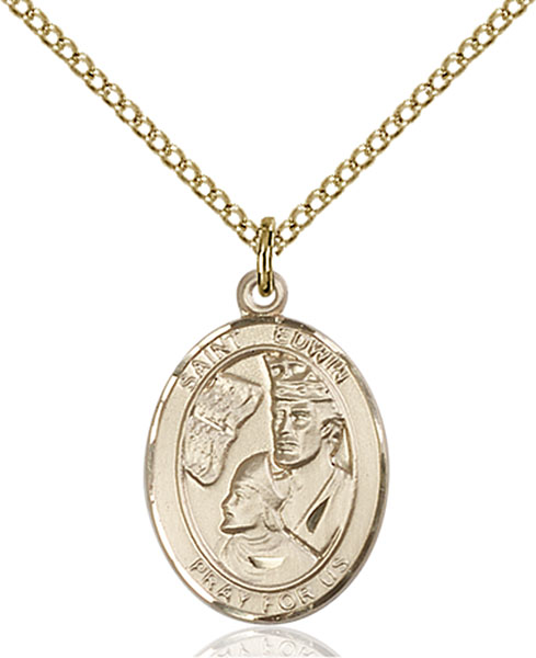 14K Gold-Filled St. Edwin Pendant