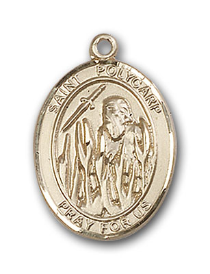 14K Gold St. Polycarp of Smyrna Pendant