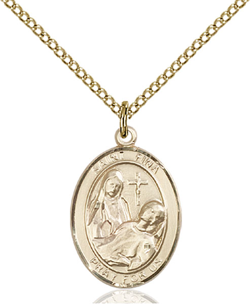14K Gold-Filled St. Fina Pendant