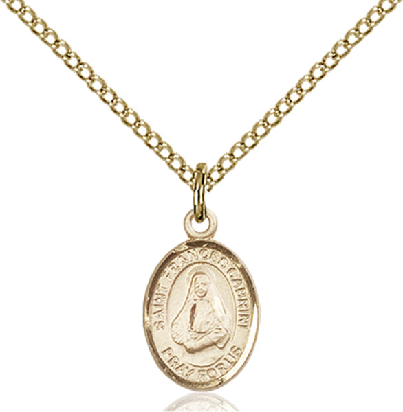 14K Gold-Filled St. Frances Cabrini Pendant
