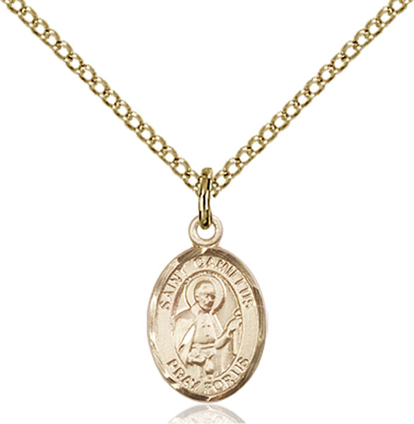 14K Gold-Filled St. Camillus of Lellis Pendant