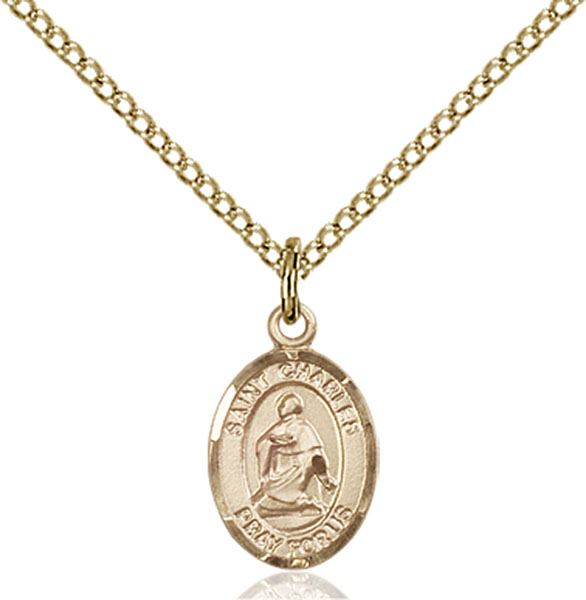 14K Gold-Filled St. Charles Borromeo Pendant