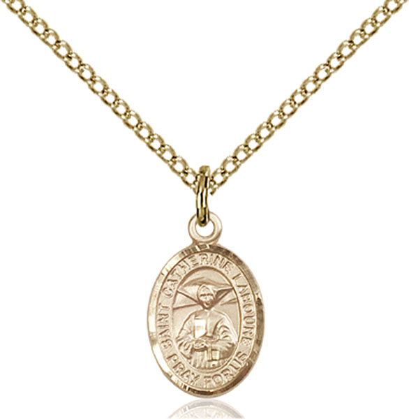 14K Gold-Filled St. Catherine Laboure Pendant