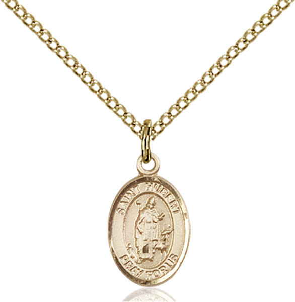 14K Gold-Filled St. Hubert of Liege Pendant