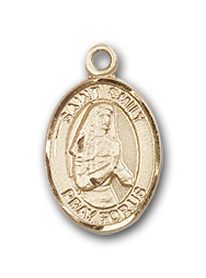 14K Gold St. Emily de Vialar Pendant