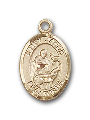 14K Gold St. Jason Pendant
