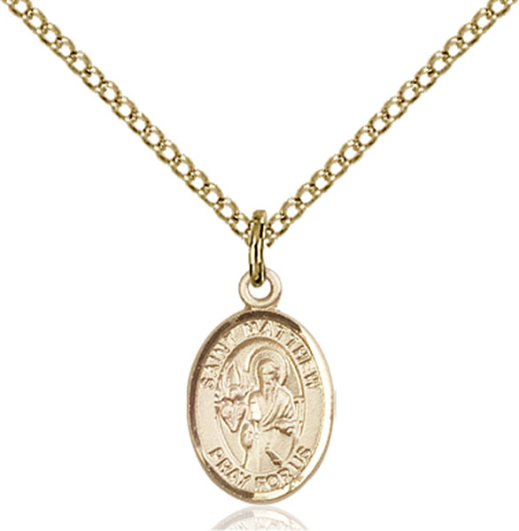 14K Gold-Filled St. Matthew the Apostle Pendant