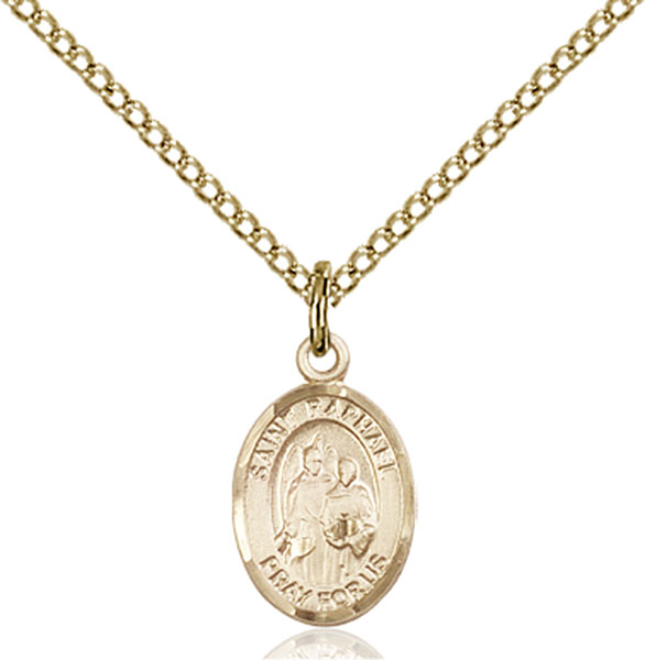 14K Gold-Filled St. Raphael the Archangel Pendant