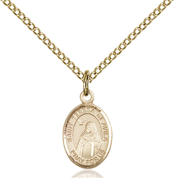 Teresa of Avila Medal The Charm Features a St Silver Plate Rosary Bracelet Features 6mm Crystal Fire Polished Beads The Crucifix Measures 5/8 x 1/4 Patron Saint Headache/Loss of Parents 