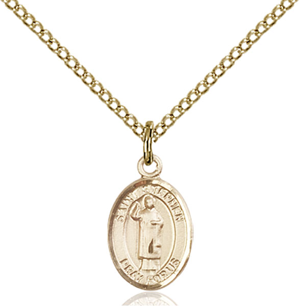 14K Gold-Filled St. Stephen the Martyr Pendant