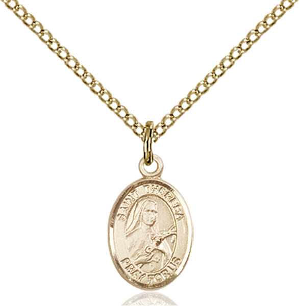 14K Gold-Filled St. Theresa Pendant