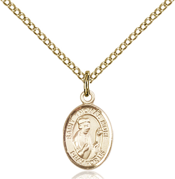14K Gold-Filled St. Thomas More Pendant