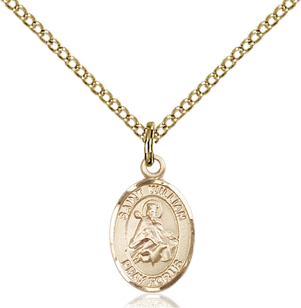 14K Gold-Filled St. William of Rochester Pendant