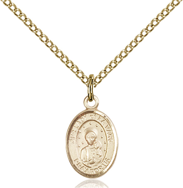14K Gold-Filled Our Lady of La Vang Pendant