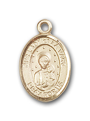 14K Gold OUR LADY of La Vang Pendant