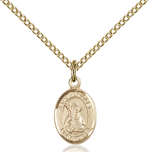 14K Gold-Filled St. Bridget of Sweden Pendant