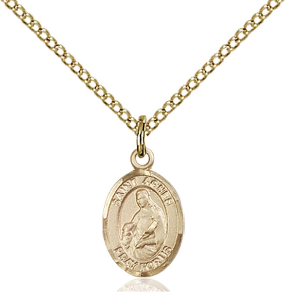 14K Gold-Filled St. Agnes of Rome Pendant