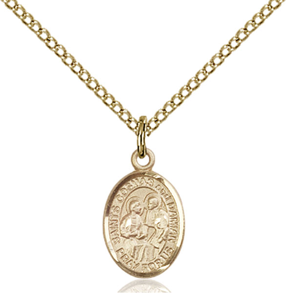 14K Gold-Filled Sts. Cosmas & Damian Pendant