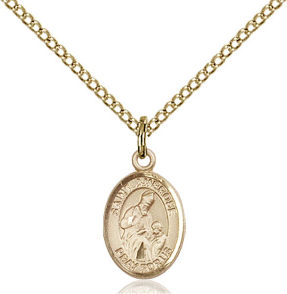 14K Gold-Filled St. Ambrose Pendant