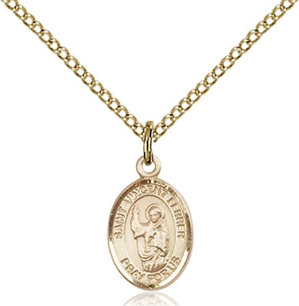 14K Gold-Filled St. Vincent Ferrer Pendant