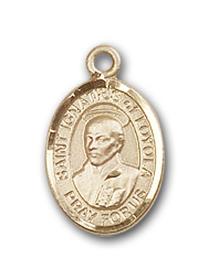 14K Gold St. Ignatius of Loyola Pendant