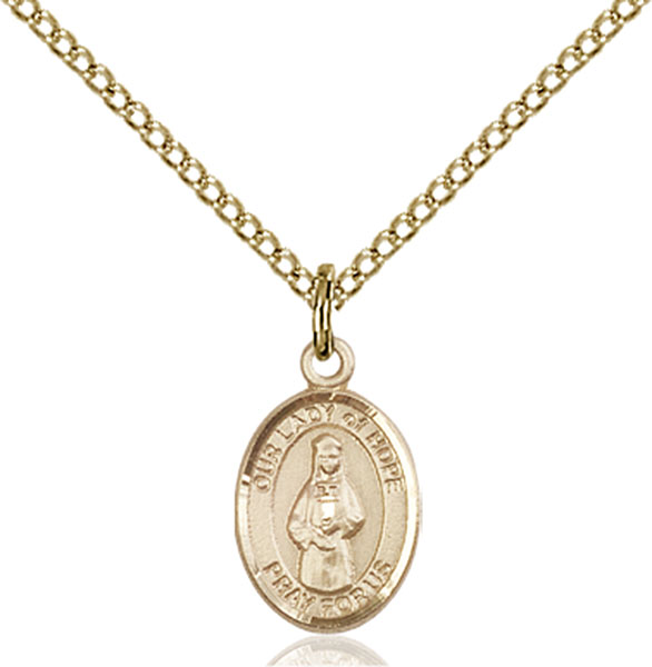 14K Gold-Filled Our Lady of Hope Pendant