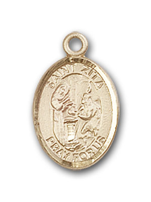 14K Gold St. Zita Pendant
