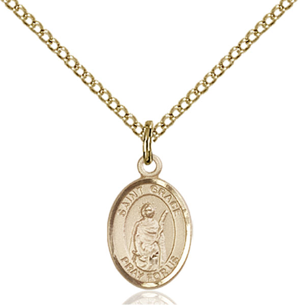 14K Gold-Filled St. Grace Pendant