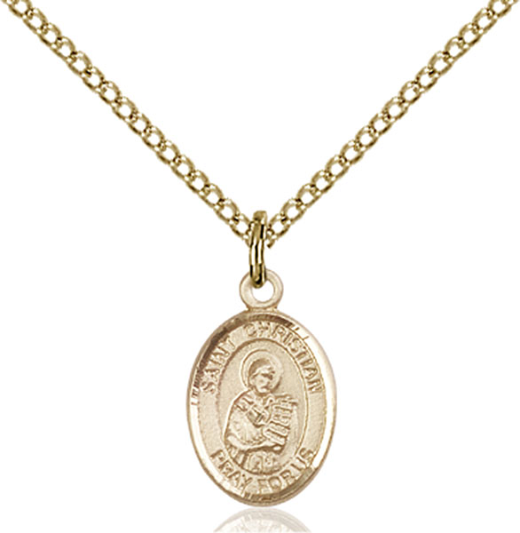 14K Gold-Filled St. Christian Demosthenes Pendant