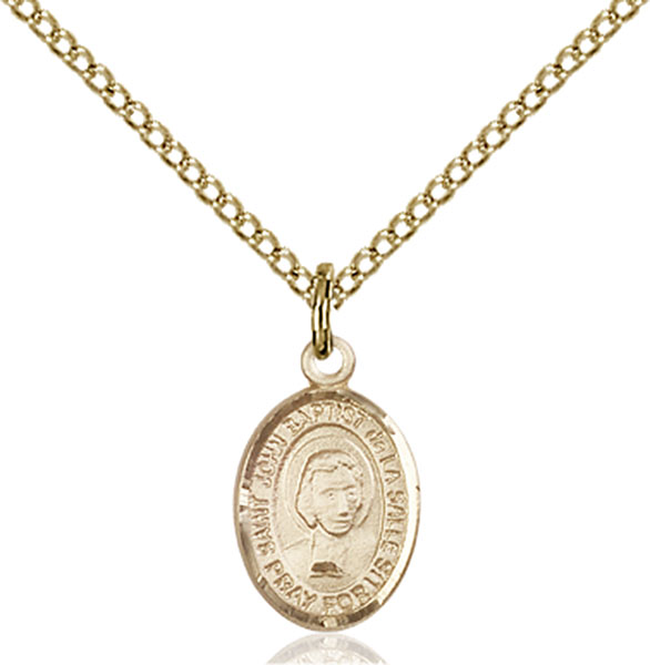14K Gold-Filled St. John Baptist de La Salle Pendant