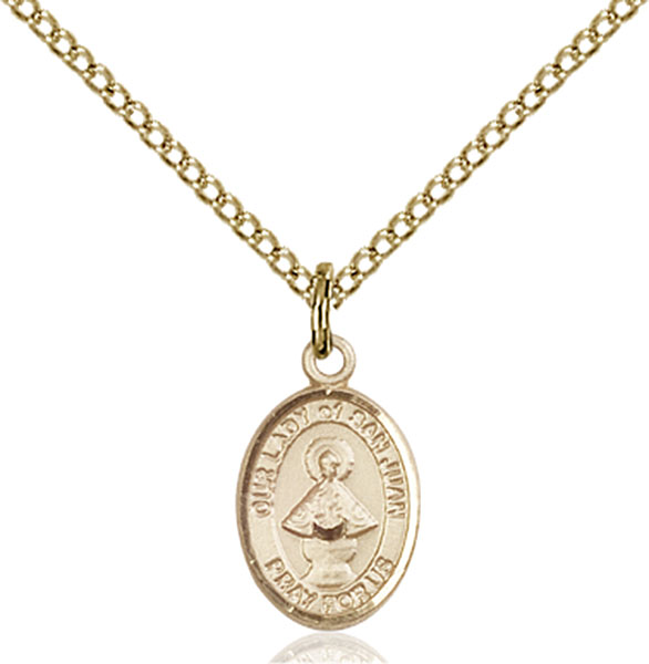 14K Gold-Filled Our Lady of San Juan Pendant