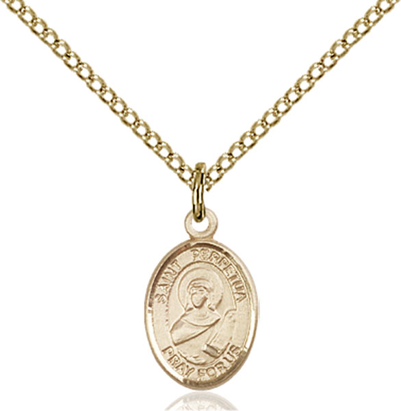 14K Gold-Filled St. Perpetua Pendant