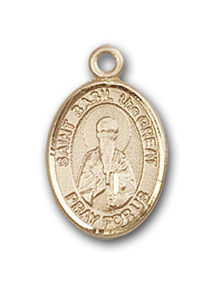 14K Gold St. Basil the Great Pendant