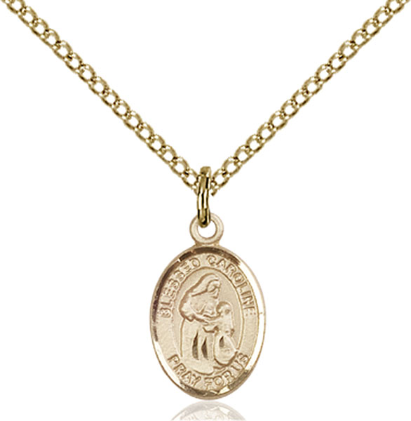 14K Gold-Filled Blessed Caroline Gerhardinger Pendant