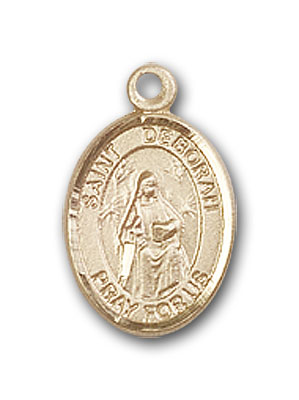 14K Gold St. Deborah Pendant