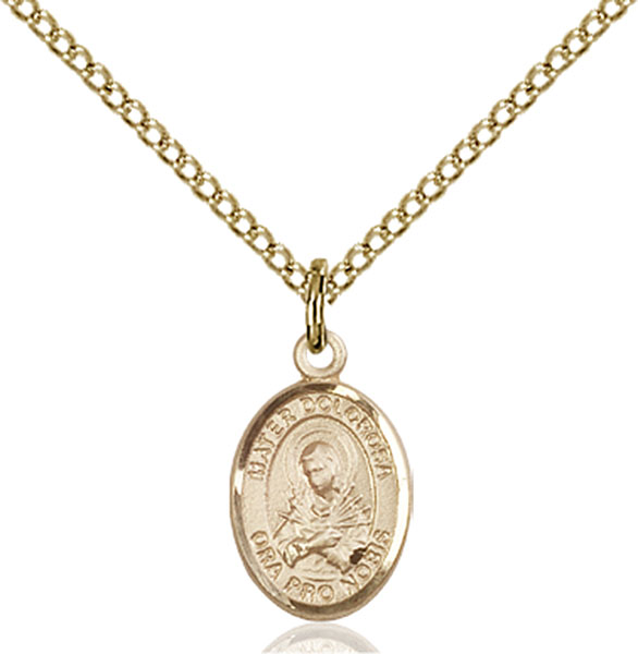 14K Gold-Filled Mater Dolorosa Pendant