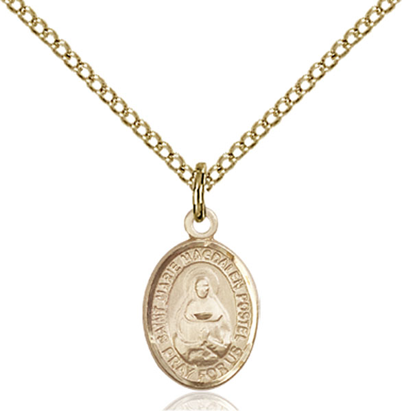 14K Gold-Filled Marie Magdalen Postel Pendant