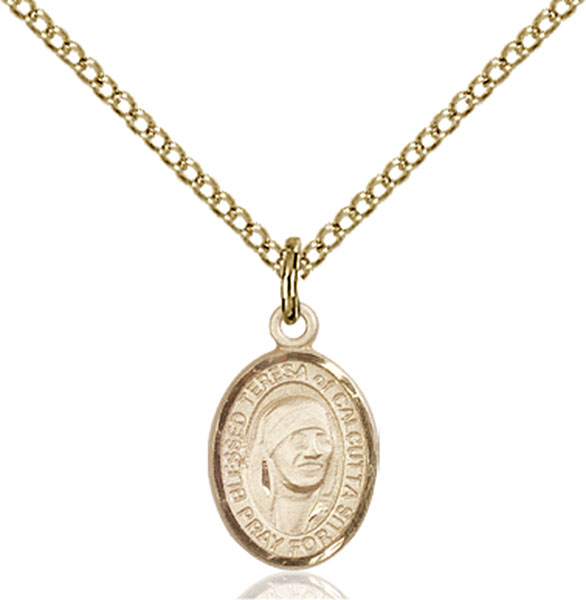 14K Gold-Filled Blessed Teresa of Calcutta Pendant