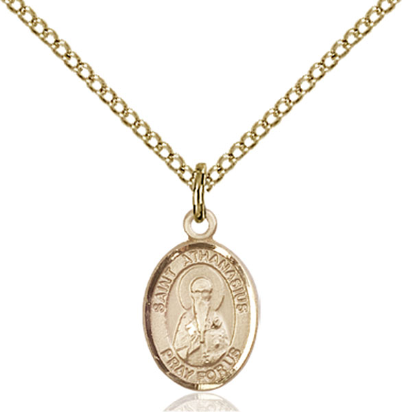 14K Gold-Filled St. Athanasius Pendant