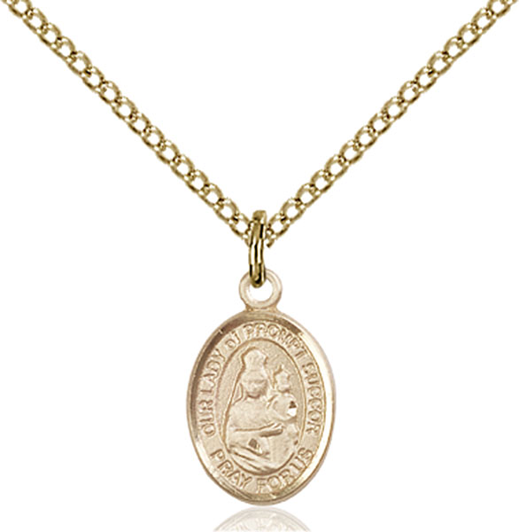 14K Gold-Filled Our Lady of Prompt Succor Pendant