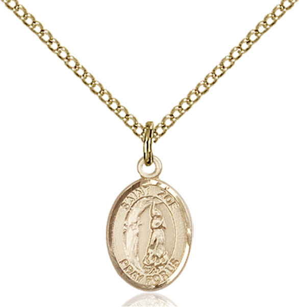 14K Gold-Filled St. Zoe of Rome Pendant