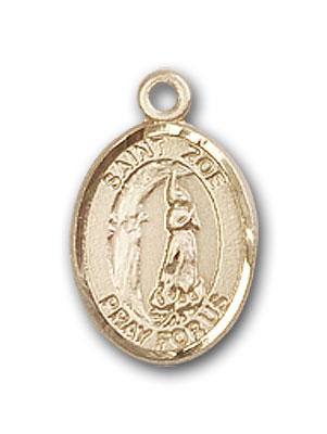 14K Gold St. Zoe of Rome Pendant